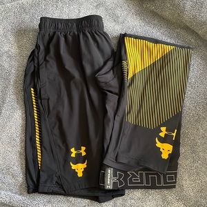 Under Armour Project Rock shorts and leggings